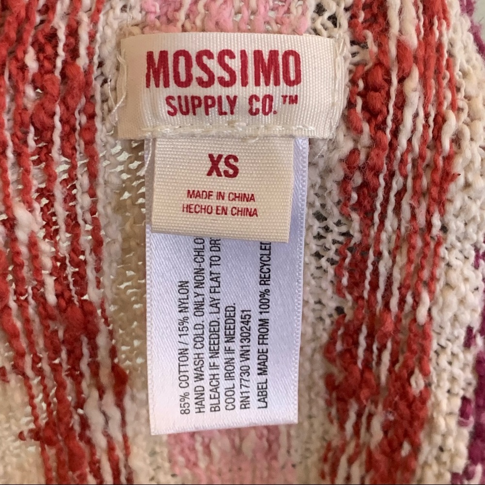 Mossimo Asymmetric Multicolor Open Knit Cardigan - Picture 7 of 7